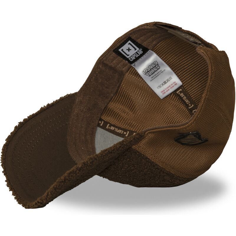 capslab-tasmanian-devil-loo14-taz-looney-tunes-brown-trucker-hat