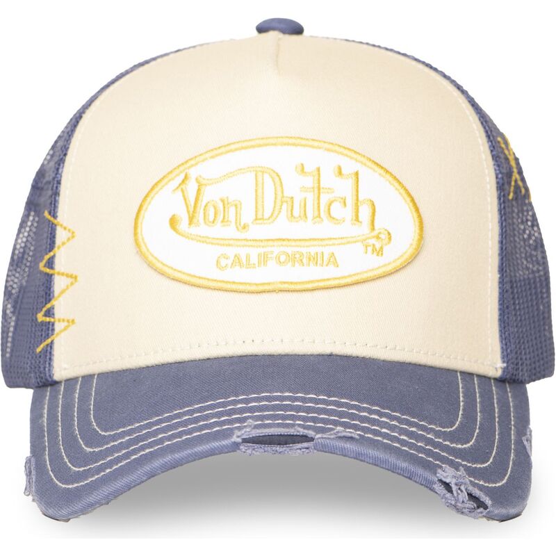 von-dutch-used-13-beige-and-purple-trucker-hat von-dutch-used-13-beige-and-purple-trucker-hat