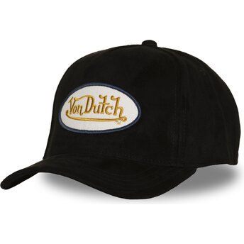 Von Dutch Curved Brim FUR FN Black Snapback Cap