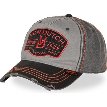 Von Dutch Curved Brim RETRO16 Grey Adjustable Cap