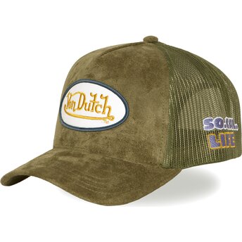 Von Dutch FUR15 Green Trucker Hat