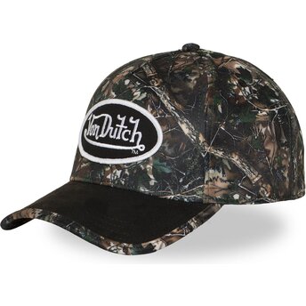 Von Dutch Curved Brim REKA02 Brown Snapback Cap