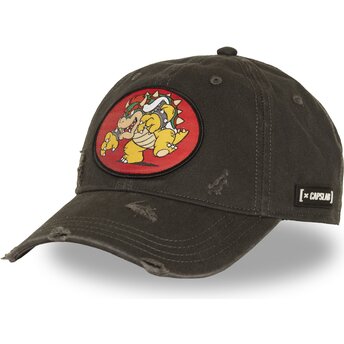 Capslab Curved Brim Bowser SMB3 BOW Super Mario Bros. Brown Adjustable Cap