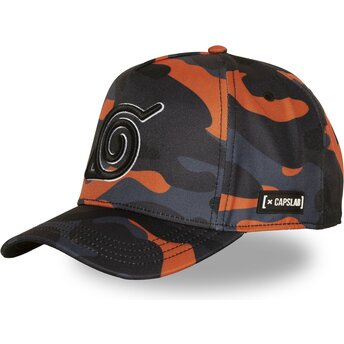 Capslab Curved Brim Konoha NS7 OCA Naruto Multicolor Snapback Cap