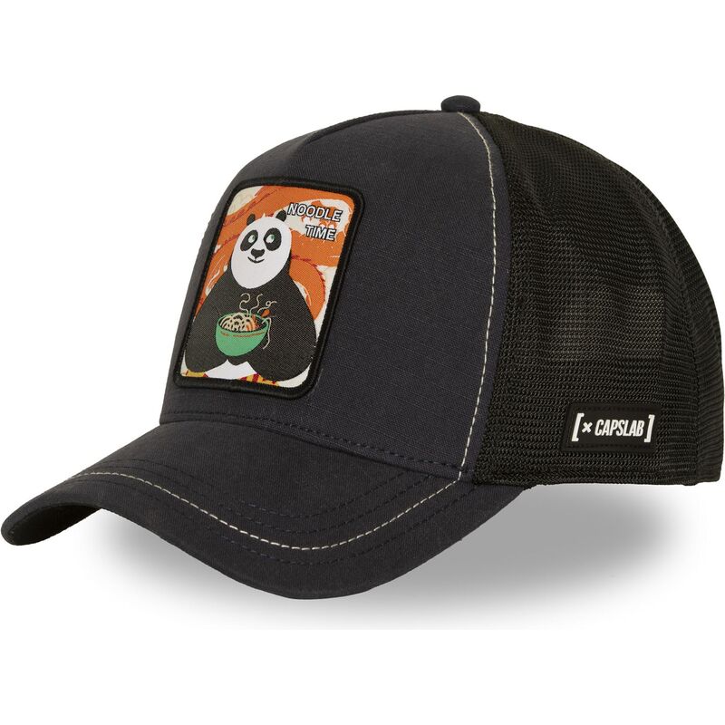 capslab-po-kfp2-pan-kung-fu-panda-black-trucker-hat
