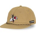 capslab-flat-brim-sylvester-loo13-goob-looney-tunes-beige-snapback-cap