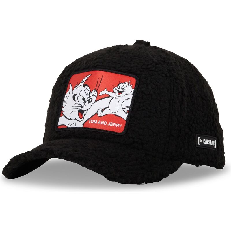 capslab-curved-brim-tom-and-jerry-taj5-tj2-looney-tunes-black-snapback-cap capslab-curved-brim-tom-and-jerry-taj5-tj2-looney-tunes-black-snapback-cap