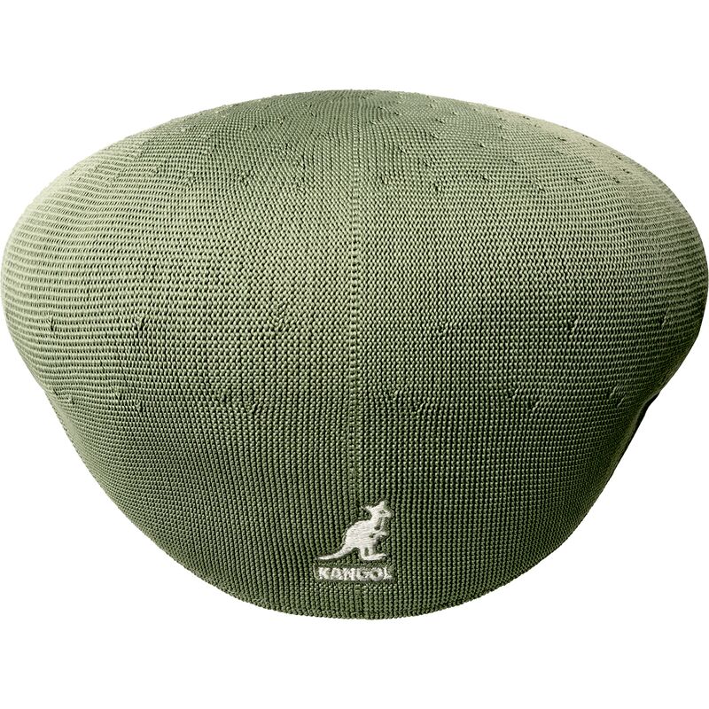 kangol-tropic-504-oil-green-flat-cap