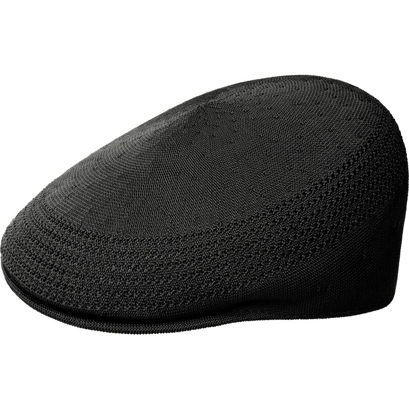 kangol-tropic-507-ventair-black-flat-cap
