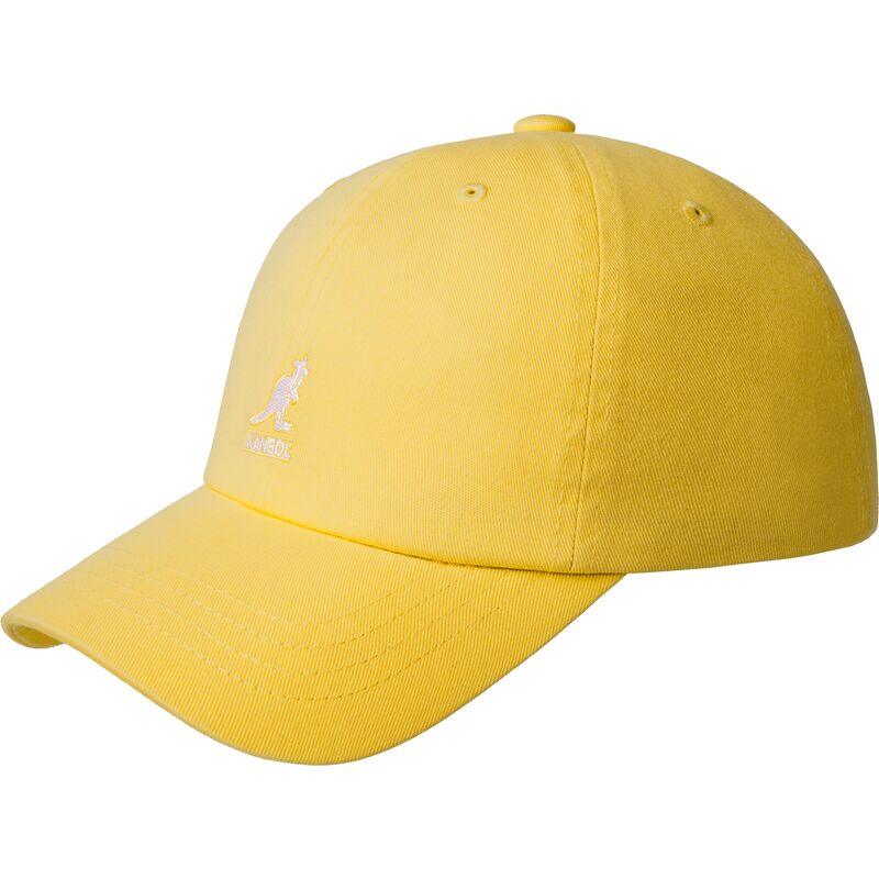 kangol-curved-brim-washed-baseball-lemon-sorbet-yellow-adjustable-cap