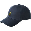 kangol-curved-brim-washed-baseball-navy-blue-adjustable-cap