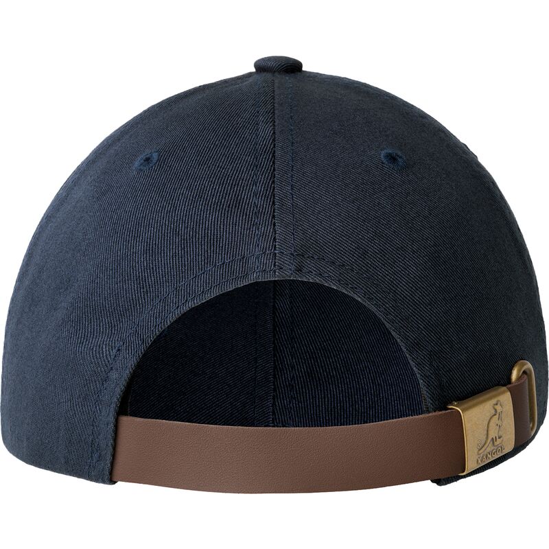 kangol-curved-brim-washed-baseball-navy-blue-adjustable-cap