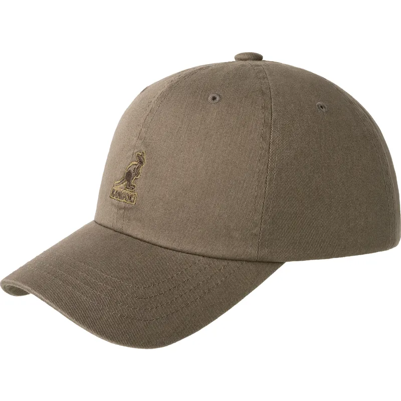 kangol-curved-brim-washed-baseball-smog-grey-adjustable-cap