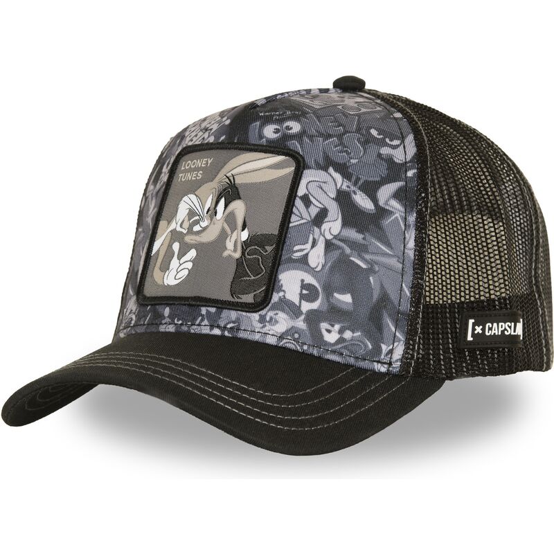 capslab-bugs-bunny-and-daffy-duck-loo14-duo-looney-tunes-black-trucker-hat