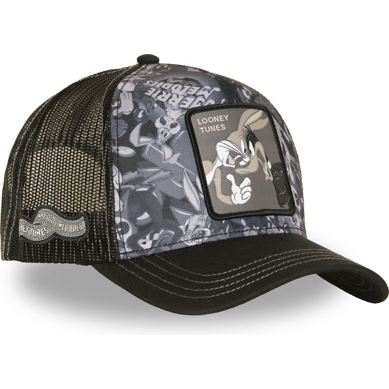 capslab-bugs-bunny-and-daffy-duck-loo14-duo-looney-tunes-black-trucker-hat