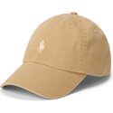 polo-ralph-lauren-curved-brim-cotton-chino-classic-sport-beige-adjustable-cap-with-beige-logo