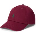 polo-ralph-lauren-curved-brim-green-logo-cotton-chino-classic-sport-maroon-and-red-adjustable-cap