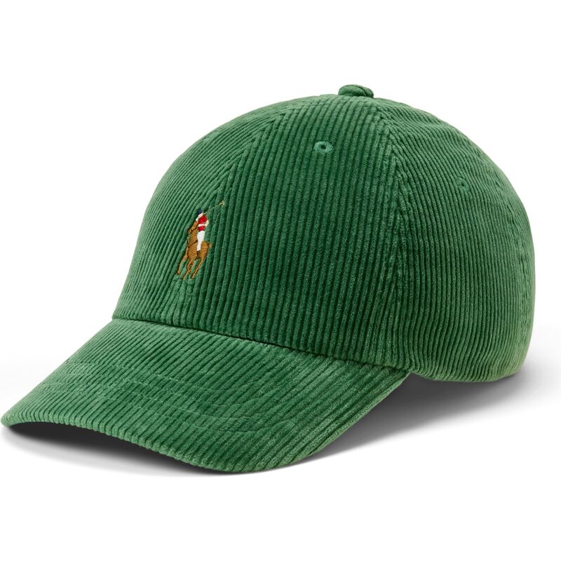 polo-ralph-lauren-curved-brim-corduroy-green-adjustable-cap