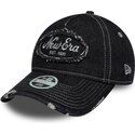 new-era-curved-brim-women-9twenty-a-frame-distress-black-adjustable-cap