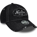 new-era-curved-brim-women-9twenty-a-frame-distress-black-adjustable-cap