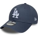 new-era-curved-brim-9forty-league-essential-los-angeles-dodgers-mlb-grey-adjustable-cap