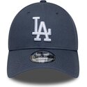 new-era-curved-brim-9forty-league-essential-los-angeles-dodgers-mlb-grey-adjustable-cap