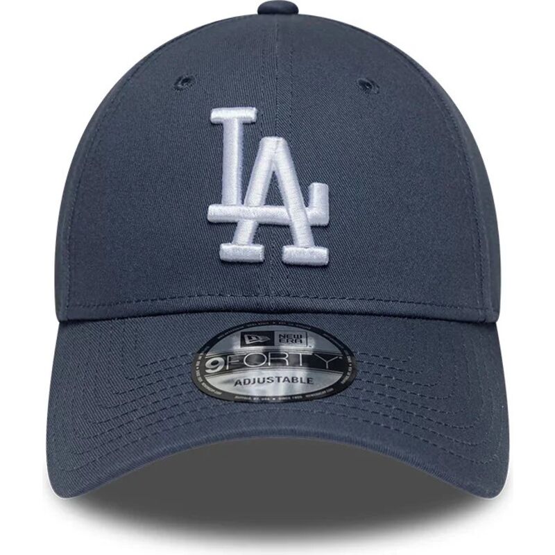 new-era-curved-brim-9forty-league-essential-los-angeles-dodgers-mlb-grey-adjustable-cap