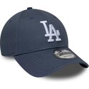 new-era-curved-brim-9forty-league-essential-los-angeles-dodgers-mlb-grey-adjustable-cap