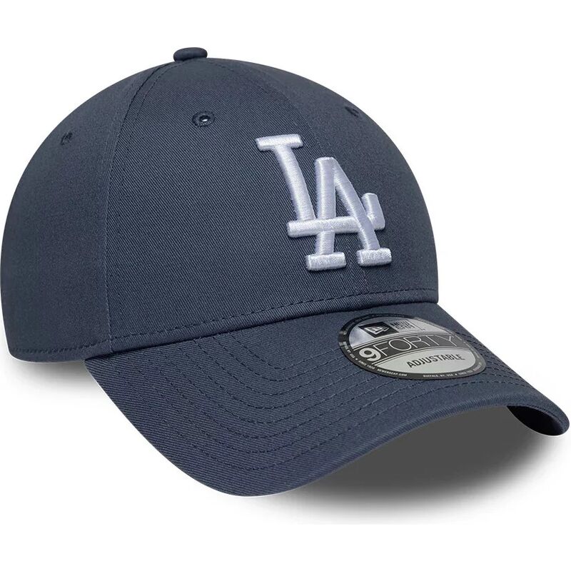 new-era-curved-brim-9forty-league-essential-los-angeles-dodgers-mlb-grey-adjustable-cap