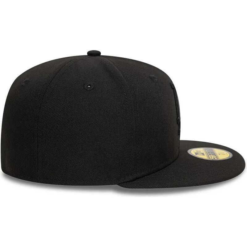 new-era-flat-brim-black-logo-59fifty-league-essential-los-angeles-dodgers-mlb-black-fitted-cap