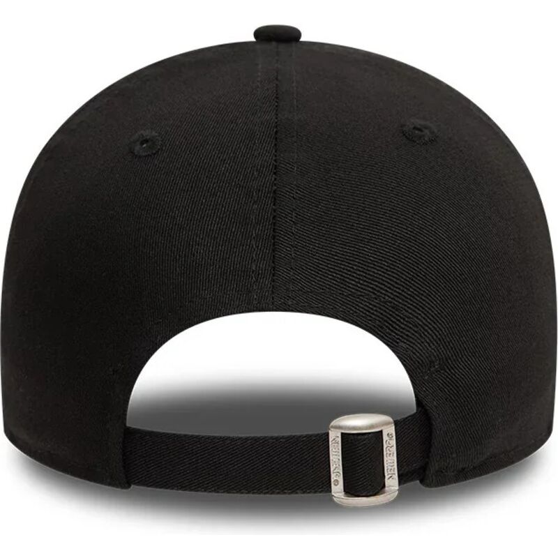 new-era-curved-brim-black-logo-9twenty-league-essential-los-angeles-dodgers-mlb-black-adjustable-cap