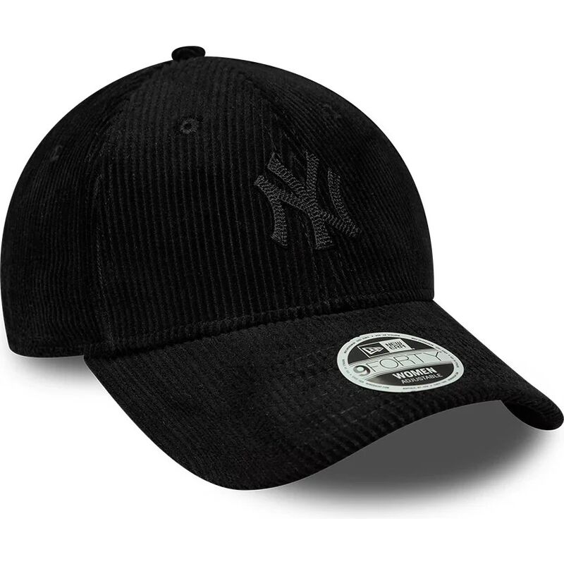 new-era-curved-brim-women-black-logo-9forty-cord-new-york-yankees-mlb-black-adjustable-cap new-era-curved-brim-women-black-logo-9forty-cord-new-york-yankees-mlb-black-adjustable-cap