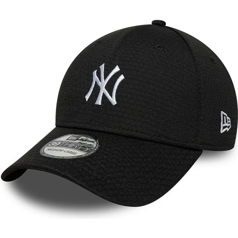 new-era-curved-brim-39thirty-stretch-mesh-new-york-yankees-mlb-black-fitted-cap new-era-curved-brim-39thirty-stretch-mesh-new-york-yankees-mlb-black-fitted-cap
