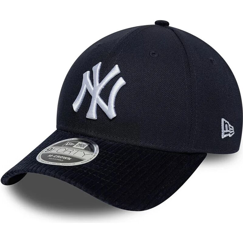 new-era-curved-brim-9forty-m-crown-cord-visor-new-york-yankees-mlb-navy-blue-snapback-cap