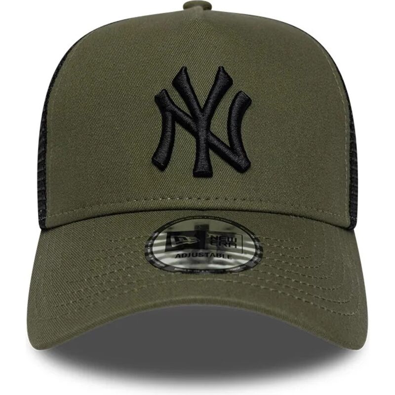 new-era-black-logo-a-frame-league-essential-new-york-yankees-mlb-green-and-black-trucker-hat new-era-black-logo-a-frame-league-essential-new-york-yankees-mlb-green-and-black-trucker-hat