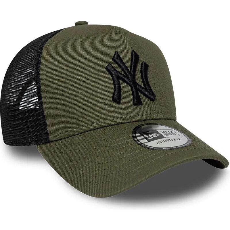 new-era-black-logo-a-frame-league-essential-new-york-yankees-mlb-green-and-black-trucker-hat new-era-black-logo-a-frame-league-essential-new-york-yankees-mlb-green-and-black-trucker-hat