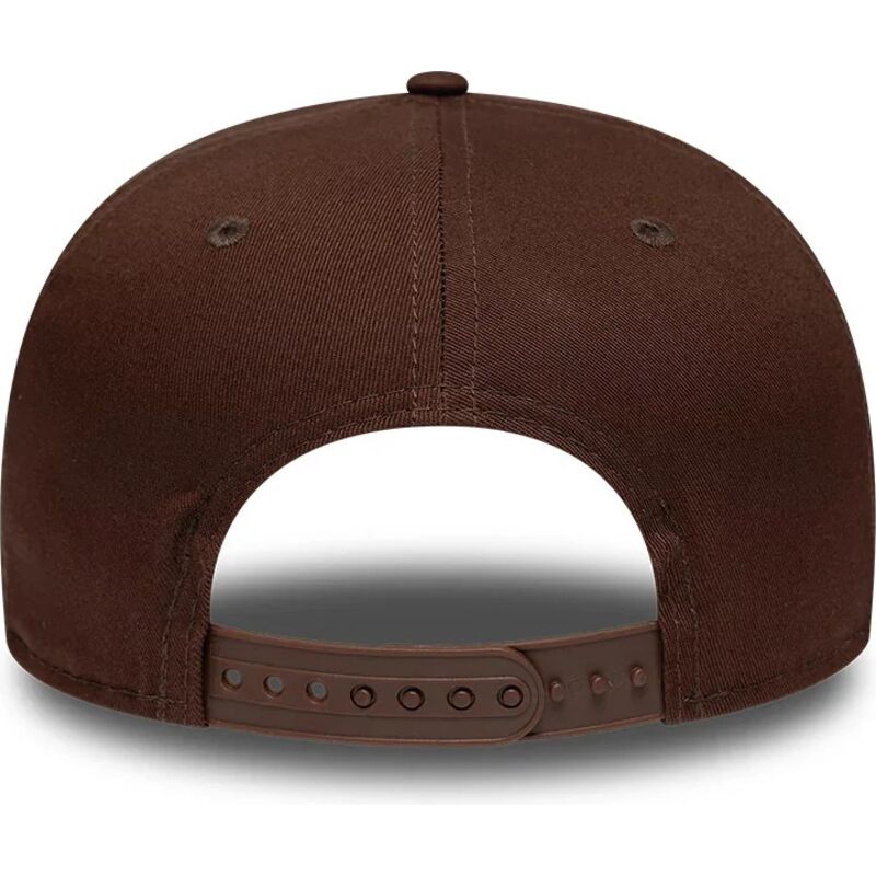 new-era-flat-brim-9fifty-original-fit-league-essential-new-york-yankees-mlb-brown-snapback-cap new-era-flat-brim-9fifty-original-fit-league-essential-new-york-yankees-mlb-brown-snapback-cap