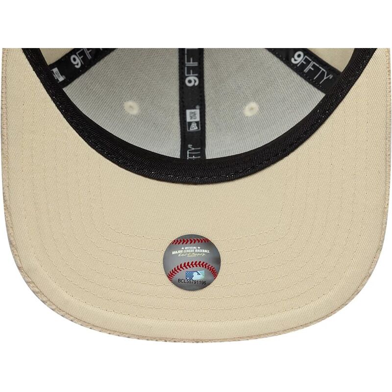 new-era-flat-brim-9fifty-cord-visor-new-york-yankees-mlb-beige-snapback-cap