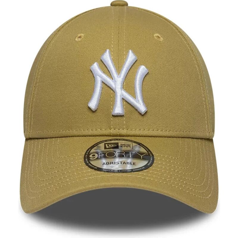 new-era-curved-brim-9forty-league-essential-new-york-yankees-mlb-khaki-adjustable-cap new-era-curved-brim-9forty-league-essential-new-york-yankees-mlb-khaki-adjustable-cap