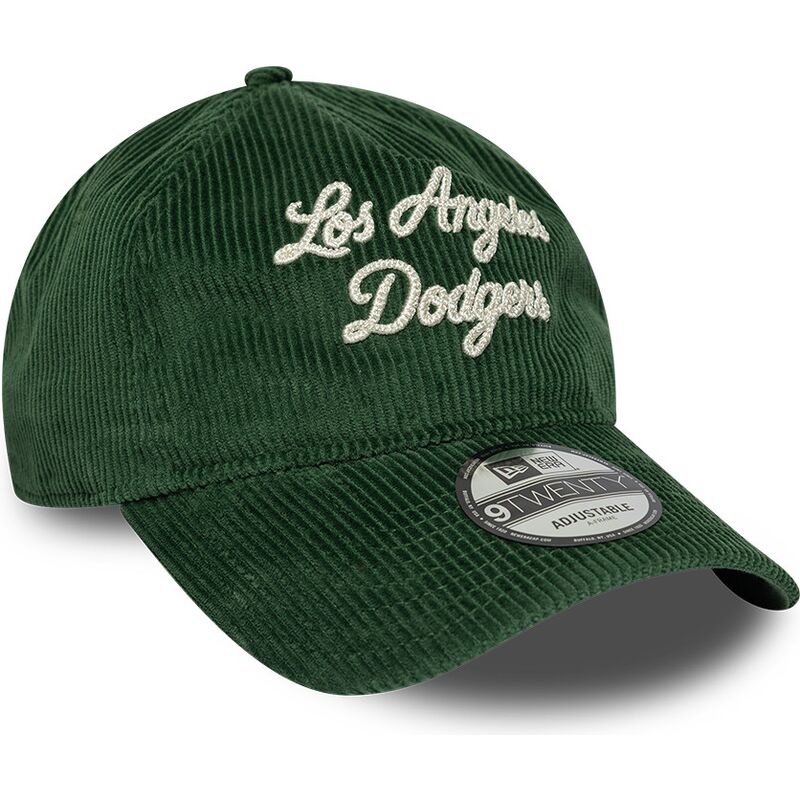 new-era-curved-brim-9twenty-a-frame-cord-script-los-angeles-dodgers-mlb-green-adjustable-cap new-era-curved-brim-9twenty-a-frame-cord-script-los-angeles-dodgers-mlb-green-adjustable-cap