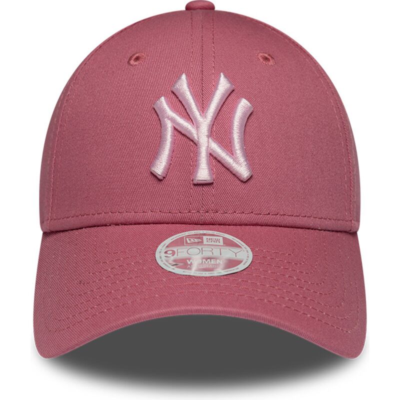 new-era-curved-brim-women-pink-logo-9forty-league-essential-cas-new-york-yankees-mlb-pink-adjustable-cap new-era-curved-brim-women-pink-logo-9forty-league-essential-cas-new-york-yankees-mlb-pink-adjustable-cap