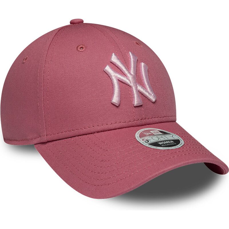 new-era-curved-brim-women-pink-logo-9forty-league-essential-cas-new-york-yankees-mlb-pink-adjustable-cap new-era-curved-brim-women-pink-logo-9forty-league-essential-cas-new-york-yankees-mlb-pink-adjustable-cap