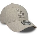 new-era-curved-brim-9forty-winter-los-angeles-dodgers-mlb-beige-snapback-cap-with-beige-logo