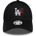 new-era-curved-brim-women-9forty-fruit-icon-cherry-los-angeles-dodgers-mlb-black-adjustable-cap