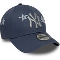 new-era-curved-brim-youth-9forty-space-glow-in-the-dark-new-york-yankees-mlb-blue-adjustable-cap