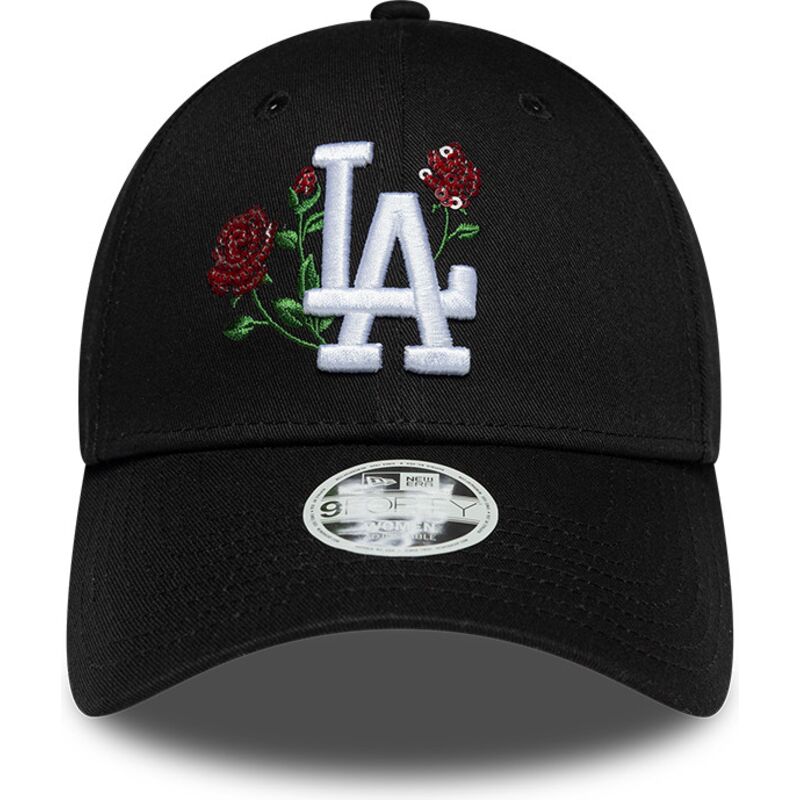 new-era-curved-brim-women-9forty-rose-sequin-los-angeles-dodgers-mlb-black-snapback-cap new-era-curved-brim-women-9forty-rose-sequin-los-angeles-dodgers-mlb-black-snapback-cap