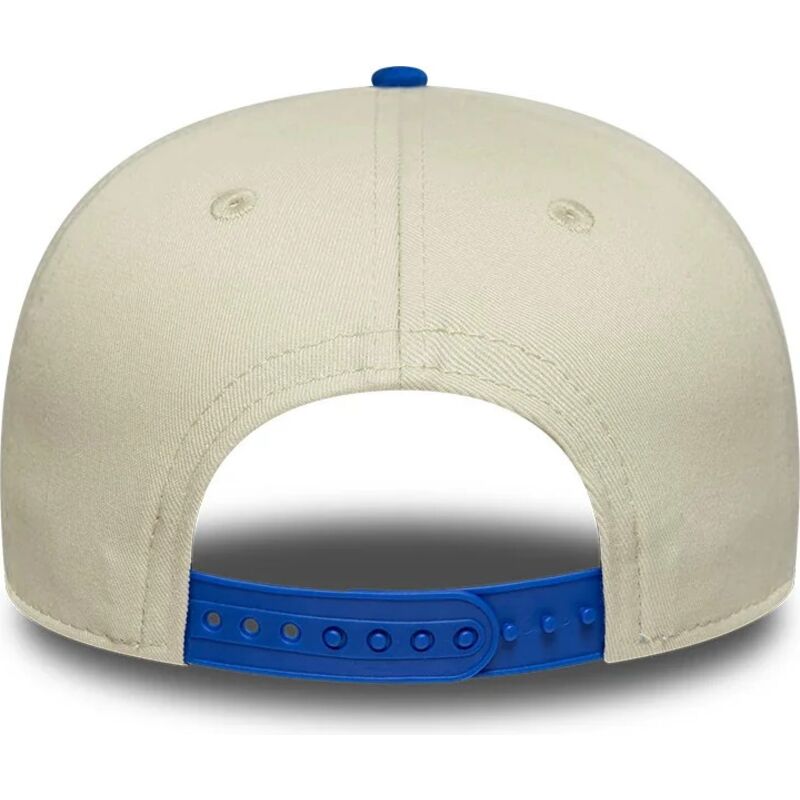 new-era-curved-brim-9seventy-stretch-snap-contrast-visor-alpine-f1-team-formula-1-beige-and-blue-snapback-cap