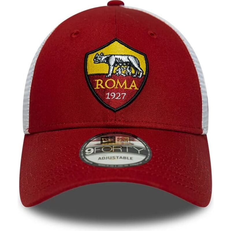 new-era-9forty-league-associazione-sportiva-roma-serie-a-red-and-white-adjustable-trucker-hat
