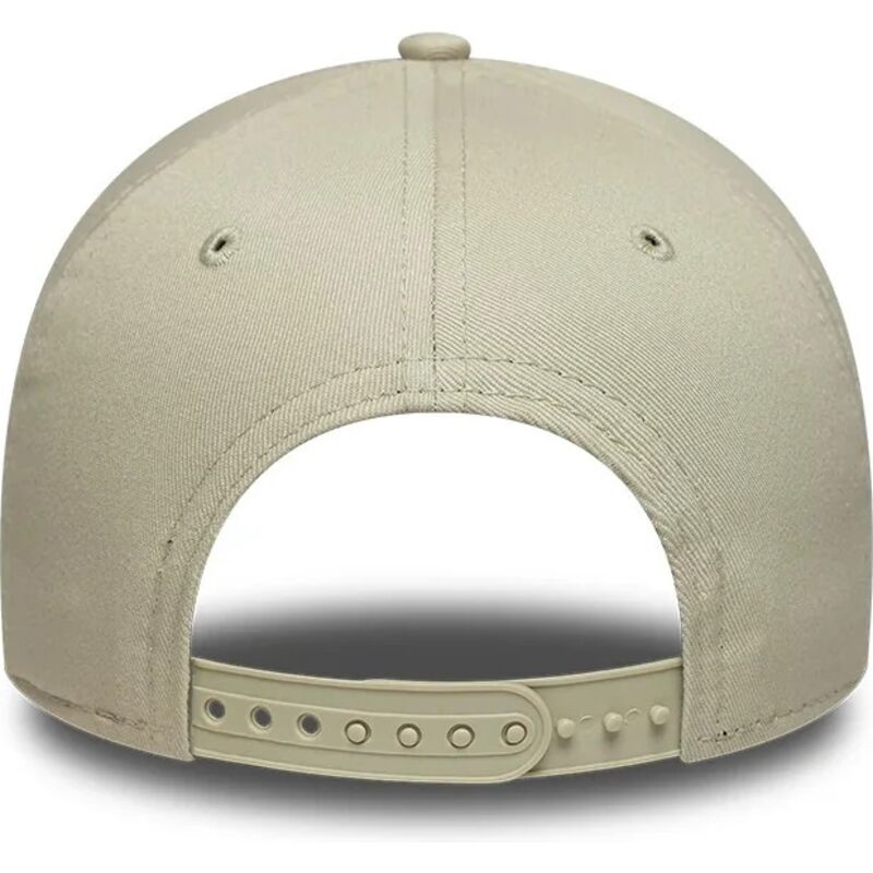 new-era-curved-brim-brown-logo-e-frame-league-essential-new-york-yankees-mlb-beige-snapback-cap