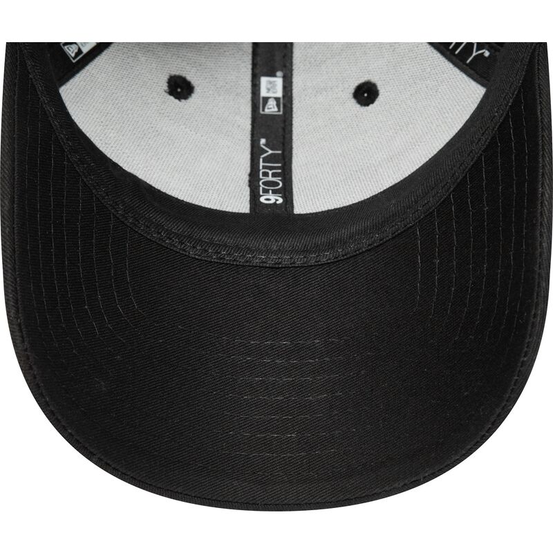new-era-curved-brim-black-logo-9forty-league-essential-new-york-yankees-mlb-black-adjustable-cap